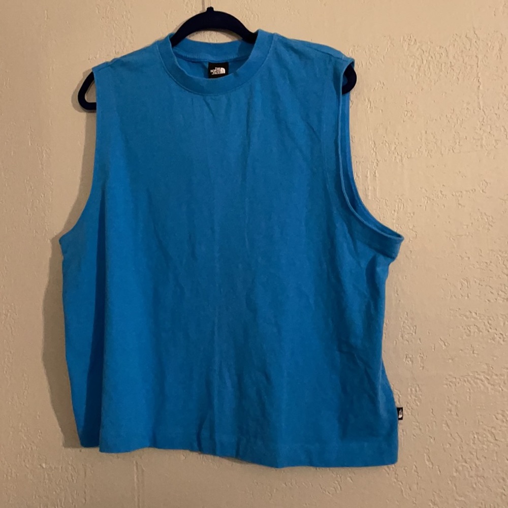 NWT The North Face Woodside Hemp Tank Clear Lake Blue - Picture 4 of 10